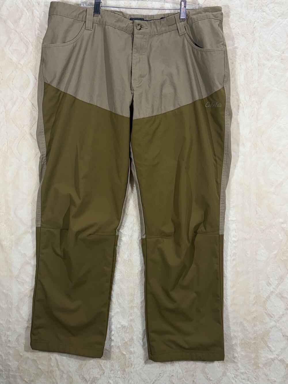 Cabela’s Men’s Hunting Pants 40x30 Classic Fit Khaki Olive Outdoor EUC